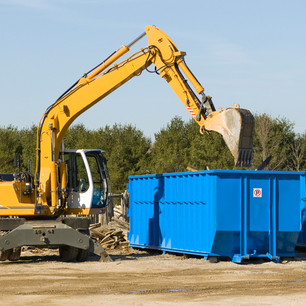 are there any restrictions on where a residential dumpster can be placed in Vancourt Texas